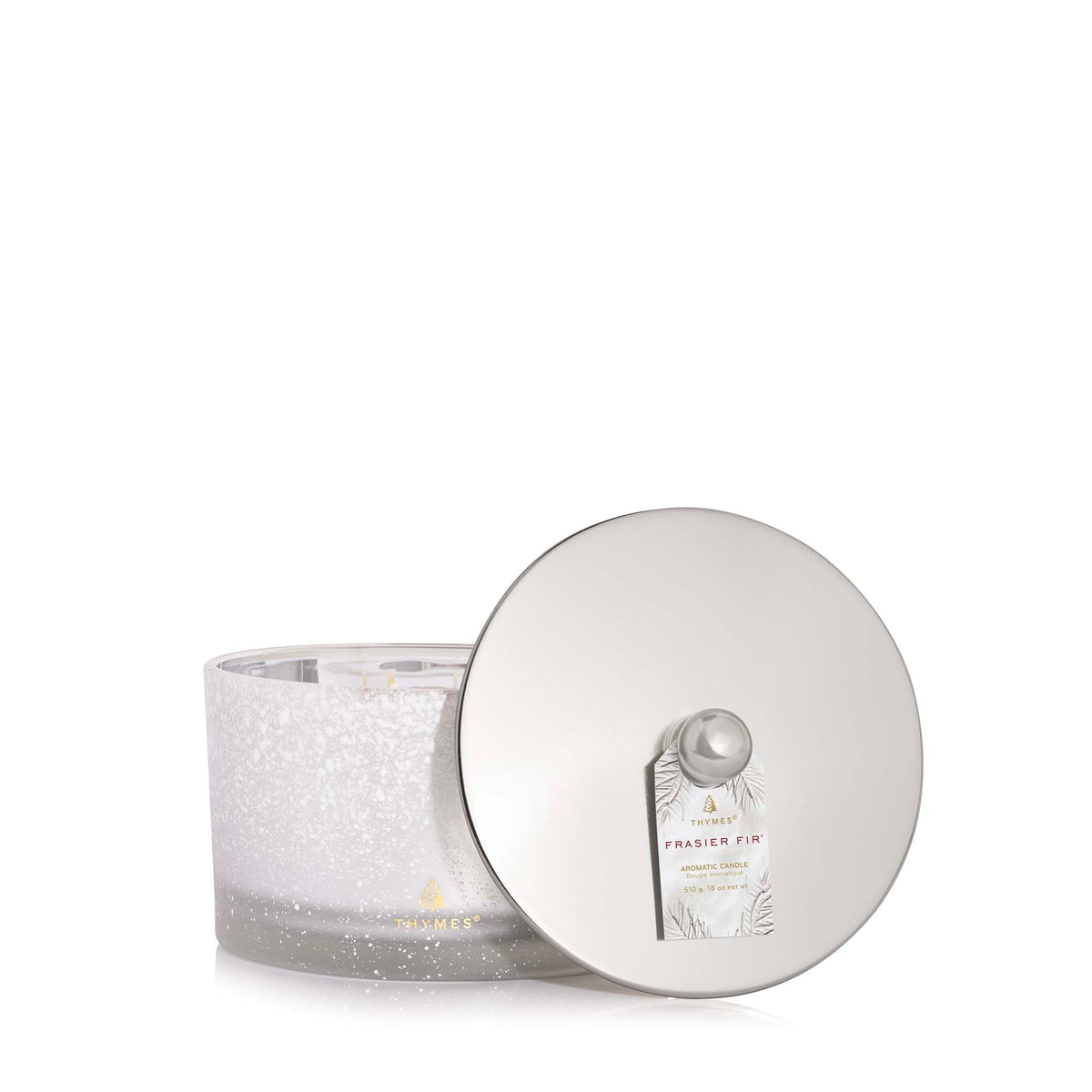 Thymes Frasier Fir Flocked 3-wick Candle